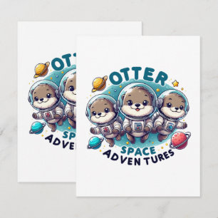 Otter Space Adventures Card