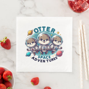 Otter Space Adventures Napkin