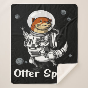 Otter Space Sherpa Blanket