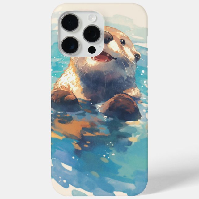 Otter Splashing Through Sunshine Case-Mate iPhone Case (Back)