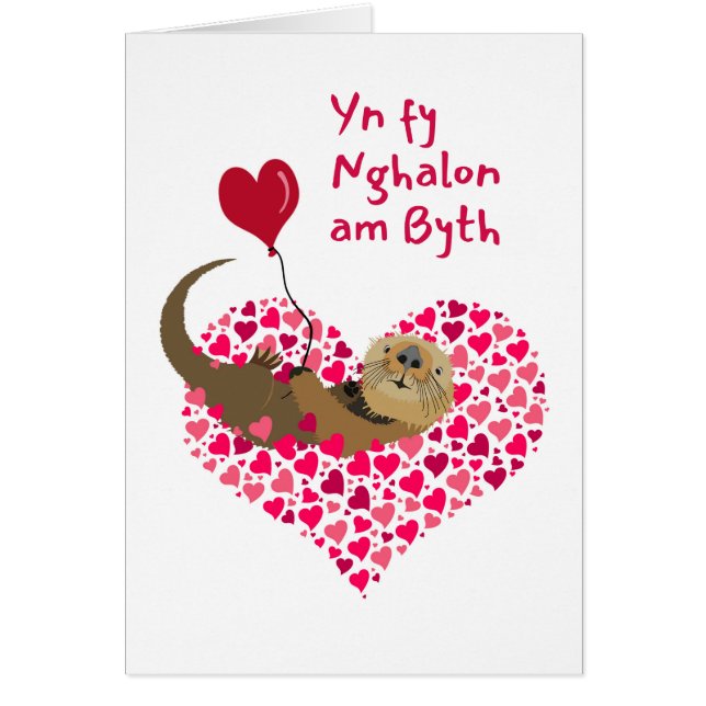 Otter St. Dwynwen’s Day Yn fy Nghalon am Byth (Front)