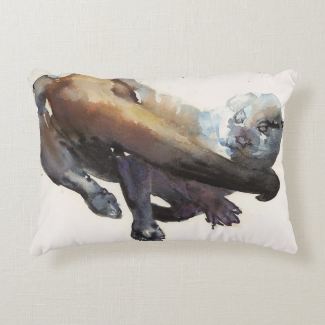 Otter Study I - 'Talisker' Accent Pillow (Front)