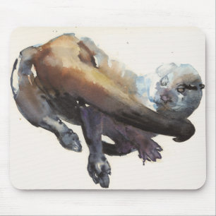 Otter Study I - 'Talisker' Mouse Pad