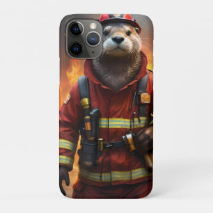 Otter The Fire Fighter, iPhone 11 Pro Case