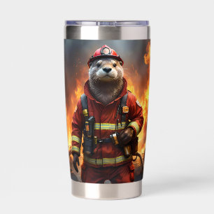 Otter The Fire Fighter, Insulated Tumbler
