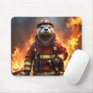 Otter The Fire Fighter, Mouse Pad
