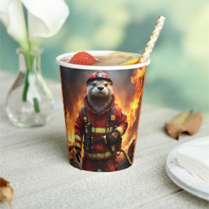 Otter The Fire Fighter, Paper Cups