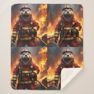 Otter The Fire Fighter, Sherpa Blanket