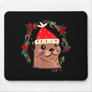 Otter Ugly Christmas Christmas Winter  Mouse Pad
