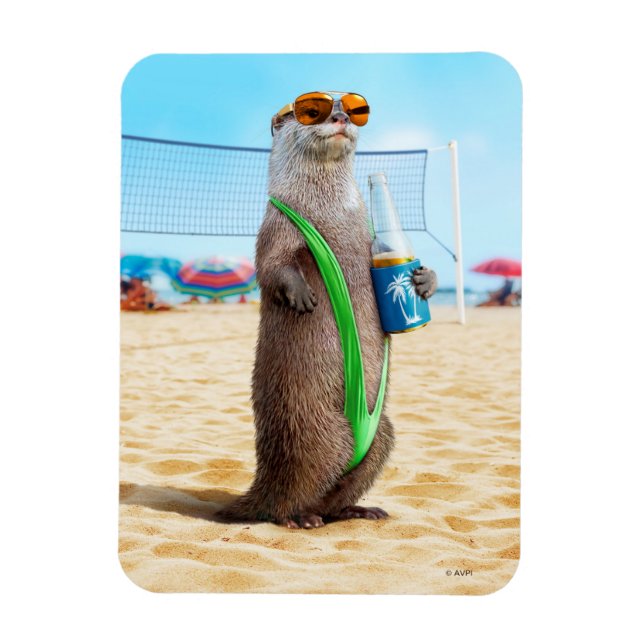 Otter Wearing Mankini Magnet (Vertical)
