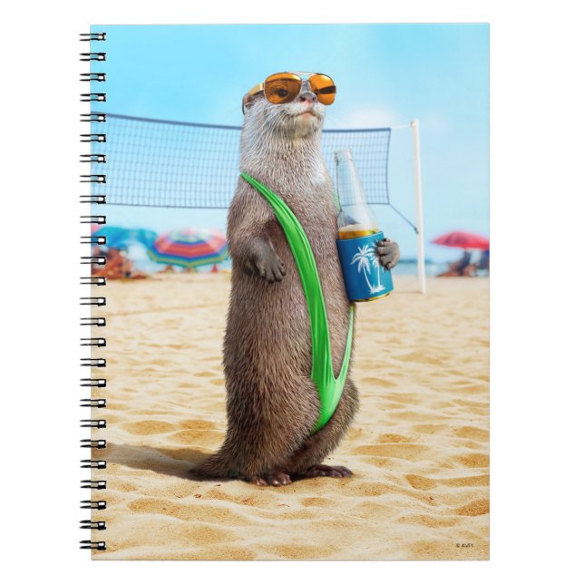 Otter Wearing Mankini Notebook (Front)