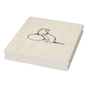 Otter Wood Art Stamp