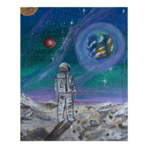 Otterbox Case-Handmade artwork- Earth view  Poster