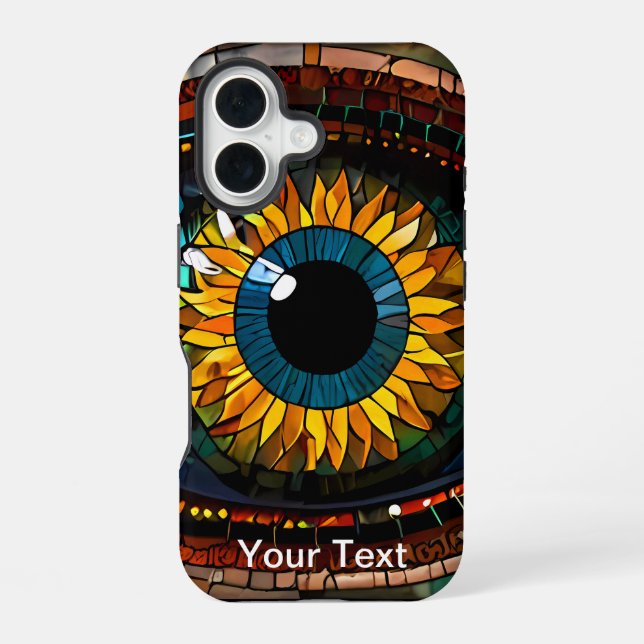 OtterBox Sunflower Eye Design Patten iPhone 16 Case (Back)