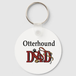 Otterhound Dad Gifts Keychain