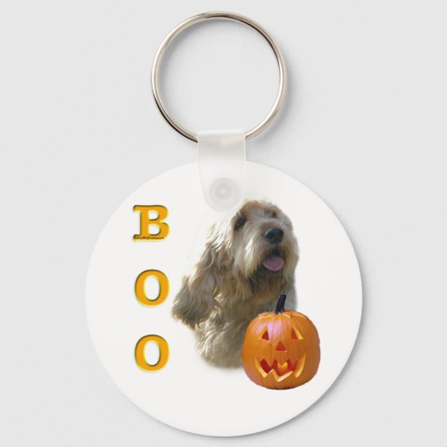 Otterhound Halloween BOO Keychain (Front)