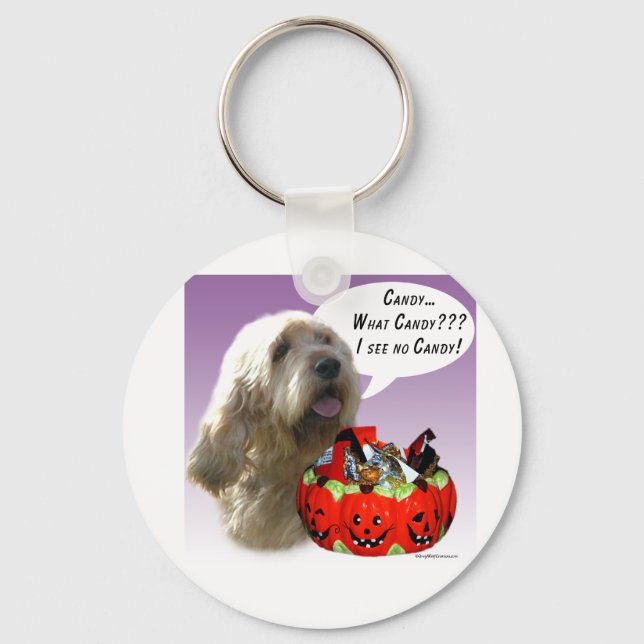 Otterhound Halloween Candy Keychain (Front)