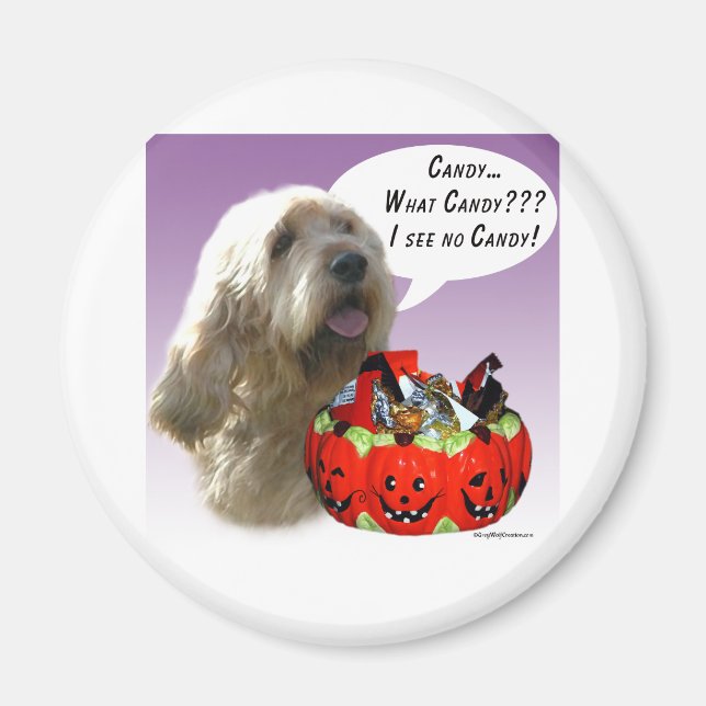 Otterhound Halloween Candy Magnet (Front)