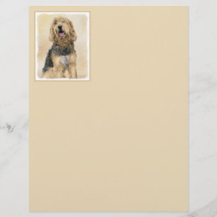 Otterhound Painting - Cute Original Dog Art