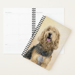 Otterhound Painting - Cute Original Dog Art Planner