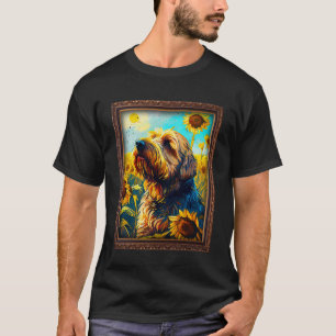 Otterhound Painting Sunflower Flower Mom Women Flo T-Shirt