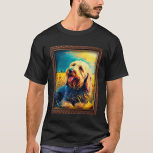 Otterhound Painting Sunflower Flower Mom Women Flo T-Shirt