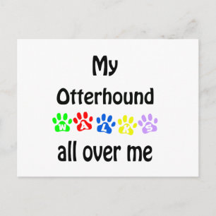 Otterhound Walks Design Postcard