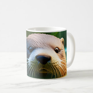 Otterly Adorable - AI Fantasy Digital Art Print  Coffee Mug