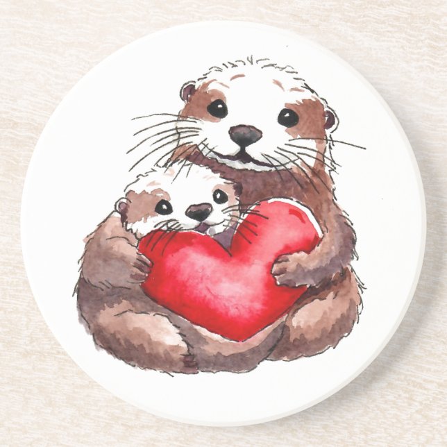 Otterly Adorable Coaster (Front)