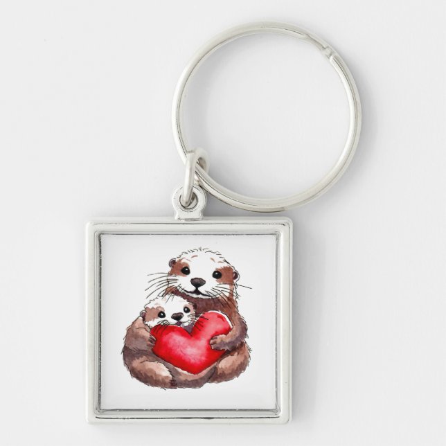 Otterly Adorable Keychain (Front)