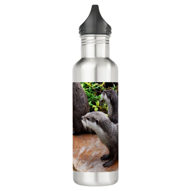 Otterly Adorable Otters, 710 Ml Water Bottle (Left)
