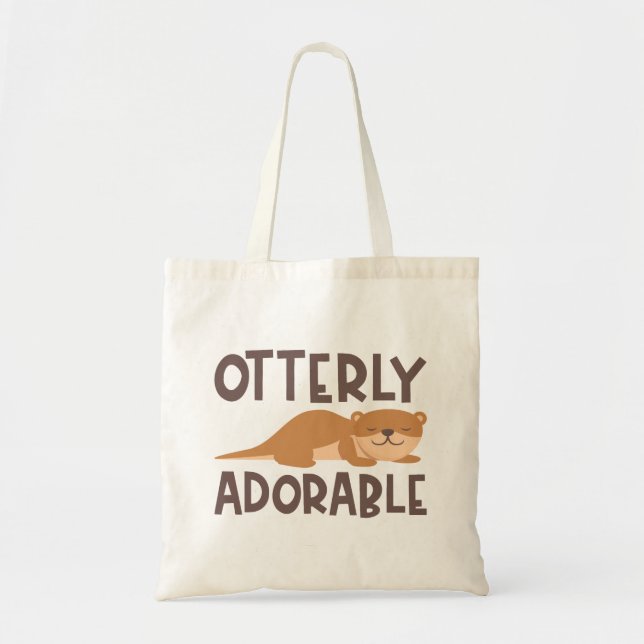 Otterly Adorable Tote Bag (Front)