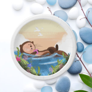 Otterly Amazing Paper Plate