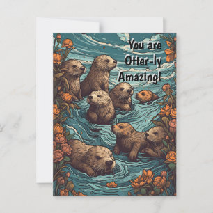 Otterly Amazing Postcard