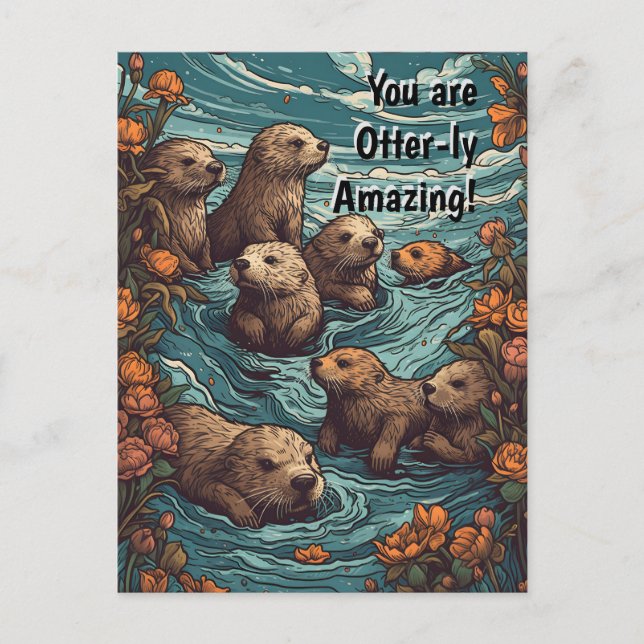 Otterly Amazing Postcard (Front)