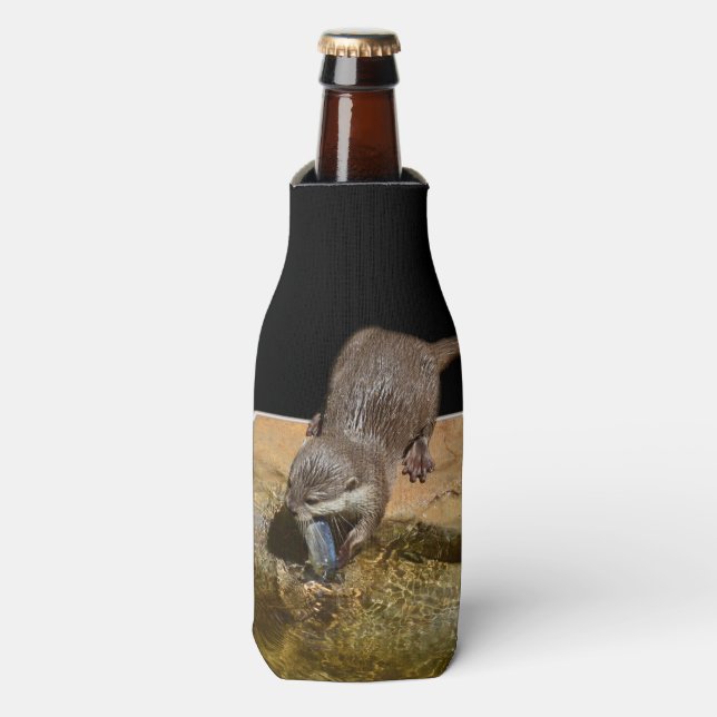 Otterly Delicious, Otter, Stubby Cooler Holder (Bottle Front)