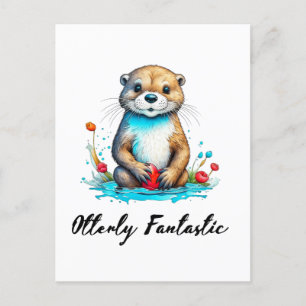 Otterly Fantastic Postcard