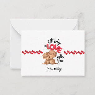 Otterly in Love with You! - Cute Valentine's Day Card