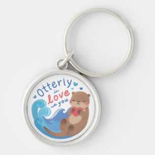 Otterly in Love with You Keychain
