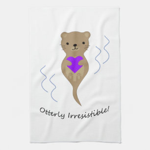 otterly irresistible kitchen towel