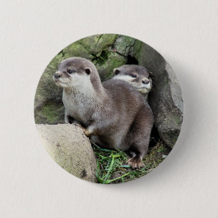 OTTERS 2 INCH ROUND BUTTON