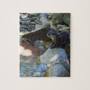 Otters Drinking From Pond, Jigsaw Puzzle