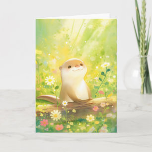 Otter's Flower Filled Day Card
