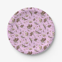 Otters in Pink