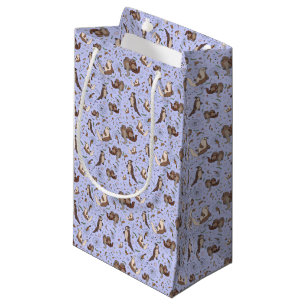 Otters in Purple Small Gift Bag