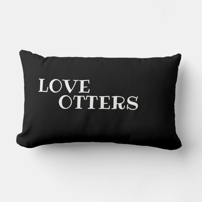 OTTERS LUMBAR PILLOW (Front)