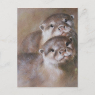 Otters Postcard