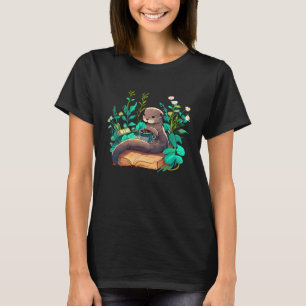 Otter's Reading Nook Books & Coffee T-Shirt