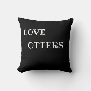OTTERS THROW PILLOW