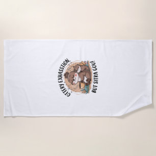 Ottery Expression Cute Sloth and Baby Beach Towel